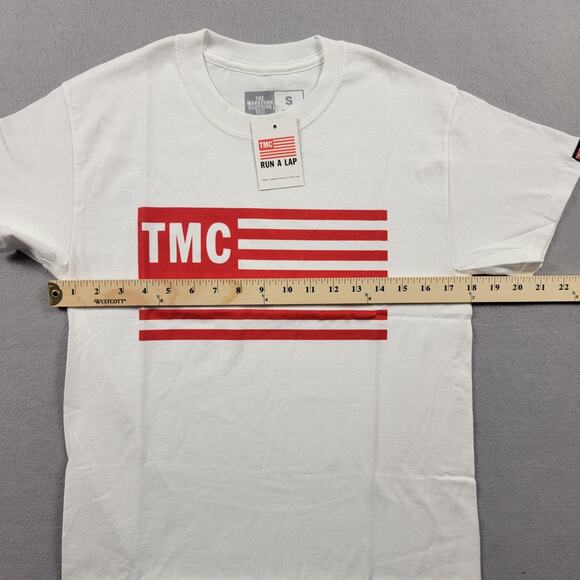 The Marathon Clothing TMC Shirt Mens Small White Graphic Tee Logo Run A Lap - Picture 7 of 8